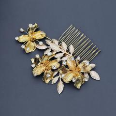 amazon new Luxury fancy custom Gold handmade Crystal Bridal wedding hair comb amazon new Luxury fancy custom Gold handmade Crystal Bridal wedding hair comb