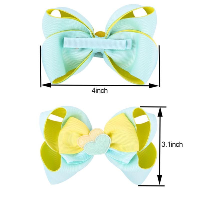 4 inches Bow Clip Boutique Alligator Grosgrain Ribbon Bows Hair Clips