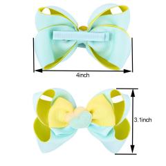 4 inches Bow Clip Boutique Alligator Grosgrain Ribbon Bows Hair Clips