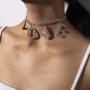 wholesale jewelry bling bling chain crystal LOVE letter choker for women