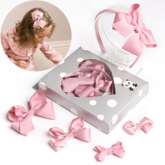 custom fashion ins magic ribbon bow girls baby hair band hair clip kids hair accessory gift sets custom fashion ins magic ribbon bow girls baby hair band hair clip kids hair accessory gift sets