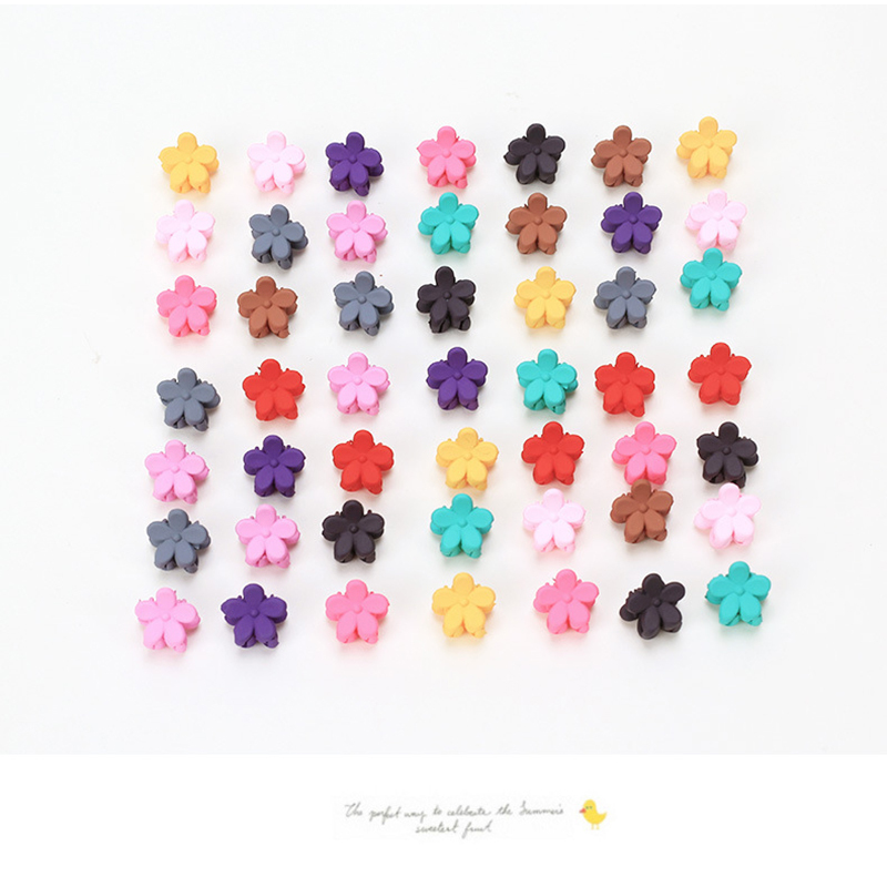 50pcs Fashion Small Flower Baby Kids Hair Clips Hair Claws Lovely For Children Cute Hair Accessories