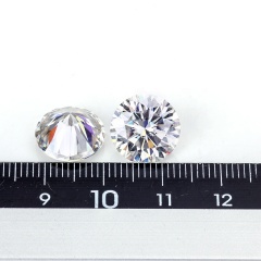 Wholesale white yellow black color moissanite round diamond raw loose moissanite