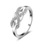 Hot Fashion New Design Gold Plated 8 Shape Dazzling Wedding Rings for Women