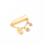 Custom fashion fantasy accessories DIY jewelry silver gold skull earrings Custom fashion fantasy accessories DIY jewelry silver gold skull earrings