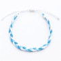 Multi color rope water proof Cord woven twisted adjustable braided bracelet