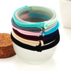 Wholesale new Korean simple girls double color knotted rubber hair rings