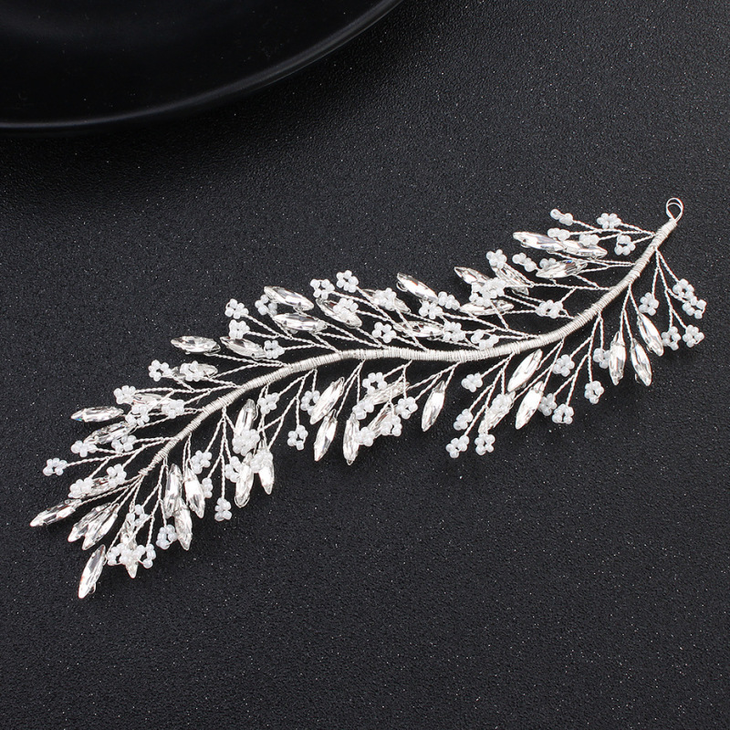Cheap Wedding accessories  pearl crystal leaf bridal Hairbands hair combs