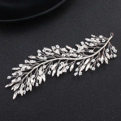 Cheap Wedding accessories pearl crystal leaf bridal Hairbands hair combs
