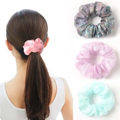 Wholesale fashion bulk custom women girls elastic organza hair scrunchies Wholesale fashion bulk custom women girls elastic organza hair scrunchies