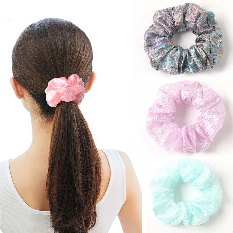 Wholesale fashion bulk custom women girls elastic organza hair scrunchies Wholesale fashion bulk custom women girls elastic organza hair scrunchies