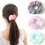 Wholesale fashion bulk custom women girls elastic organza hair scrunchies Wholesale fashion bulk custom women girls elastic organza hair scrunchies