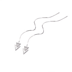 2019 new fashion christmas gift trendy korean women long 925 sterl silver drop earring 2019 new fashion christmas gift trendy korean women long 925 sterl silver drop earring
