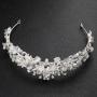 Handmade zircon crystal pearl beauty  flower  pageant  tiara crowns