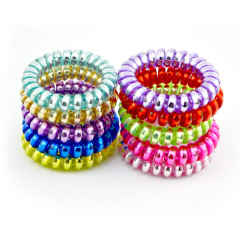 custom 5CM shining candy color woman lady girls elastic ponytail phone cord hair tie custom 5CM shining candy color woman lady girls elastic ponytail phone cord hair tie