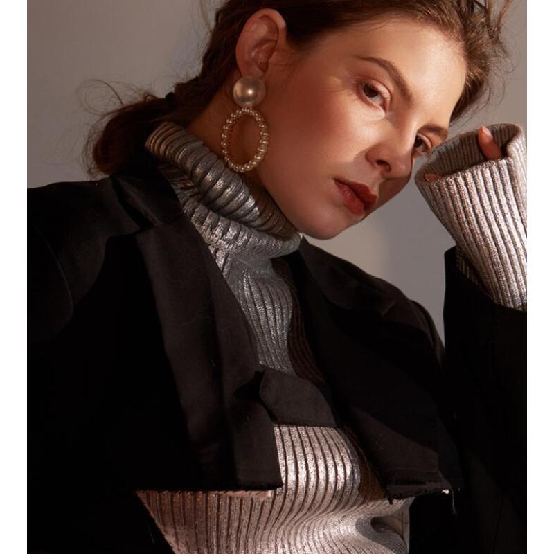 New INS Chandelier Earrings Elegant women Large Dangle Hoop Pearl drop Earring New INS Chandelier Earrings Elegant women Large Dangle Hoop Pearl drop Earring