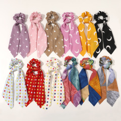 2020 Girl Hair Elastic Long Ponytail Streamer Bow Hair Scrunchies for girls women colorful hair ties 2020 Girl Hair Elastic Long Ponytail Streamer Bow Hair Scrunchies for girls women colorful hair ties