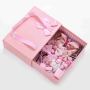 Popular flower hair kids accessories pink box clip set fashion hair clip with box Popular flower hair kids accessories pink box clip set fashion hair clip with box