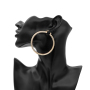 wholesale simple 18K gold plated circle copper fashion women hoop earrings wholesale simple 18K gold plated circle copper fashion women hoop earrings