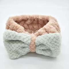 High quality custom comfortable coral fleece headbands for girls