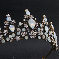 Handmade Hair Accessories silver crystal Headband Tiaras and Crowns