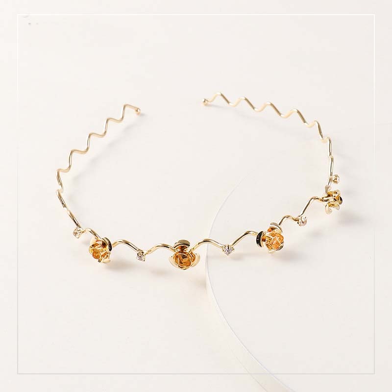 Vintage women elegant alloy crystal butterfly flower metal hairbands for girls Vintage women elegant alloy crystal butterfly flower metal hairbands for girls