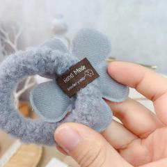 custom ins eco-friendly Women girl Fashion janpan korean plush scrunchy elastic hair ties