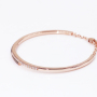 Women jewelry 925 sterling silver rose gold plated moissanite diamond bracelet