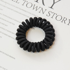 wholesale phone cord spiral coil elastic telephone hair ties for women