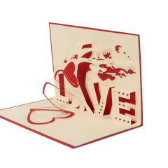 logo size custom happy birthday gift laser cutting handmade wallet house valentines pop up pop-up card