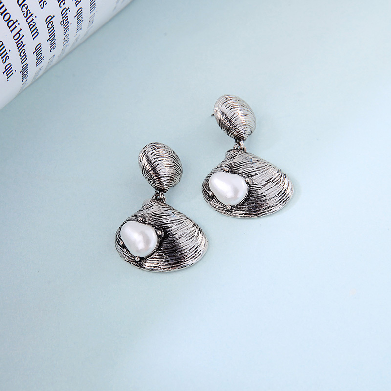2019 Beach Exaggeration Jewellery customized latest designs shell earrings
