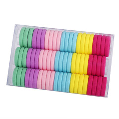 66pcs/pack Hot Sale Colorful Eco Friendly Custom Elastic Hair Tie for Women