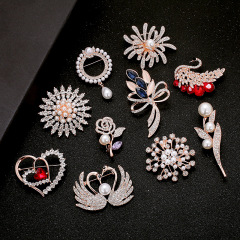 New Brooches Gold Color Buckle Scarf Clip Clothing Accessories Brooch Jewelry brooches women pins