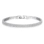 Amazon women Tennis one double three row CZ crystal zircon stone bracelet bangle Jewelry Amazon women Tennis one double three row CZ crystal zircon stone bracelet bangle Jewelry
