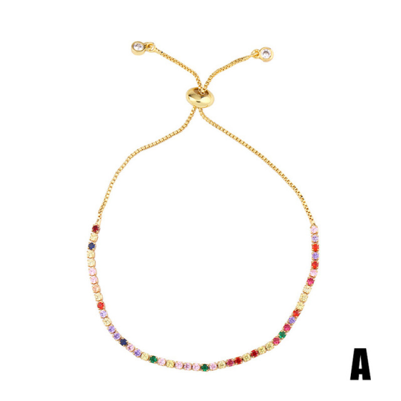 European and American fashion new exquisite jewelry zircon crystal bracelets for women