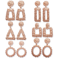 Fashion fancy vintage wholesale bohemian jewelry geometric long hanging acrylic alloy earring Fashion fancy vintage wholesale bohemian jewelry geometric long hanging acrylic alloy earring