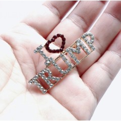 amazon ins cheaper latest 2020 america custom crystal campaign I LOVE TRUMP brooch pins