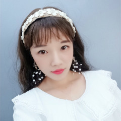 Non Slip Bohemian vintage Diamond pearl flower wedding Hairbands Hairband girl