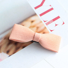 wholesale korean baby kids candy color cute fabric bow hair clips for girls