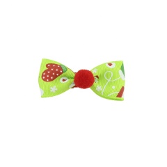 Christmas decoration diy children's red bow hair fans mini clip baby hair claw clips