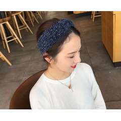 2019 new style winter cross knit wool super soft hair accessories headbands