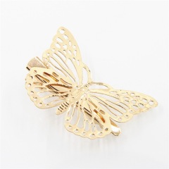 Victoria baroque wedding metal hair accessories pin ribbon bow butterfly  hair clip