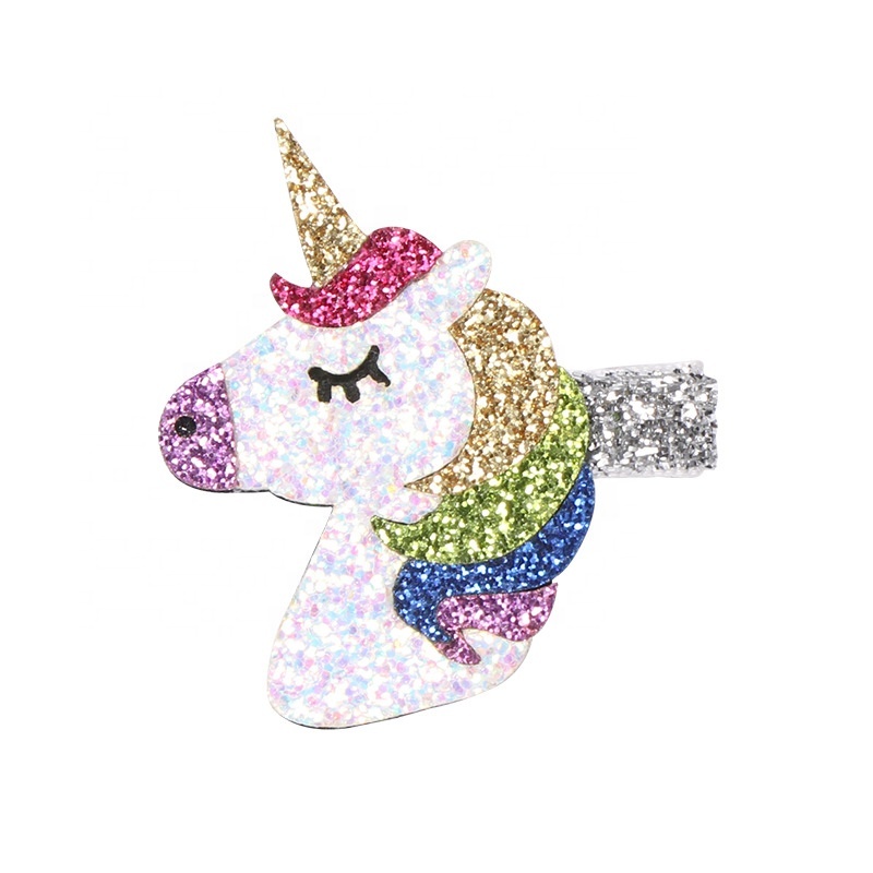 Unicorn background three styles star cloud loose sequin decorative hair claw clips