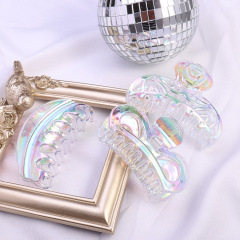 2020 new fancy woman girls large transparent hair accessories white hair claws