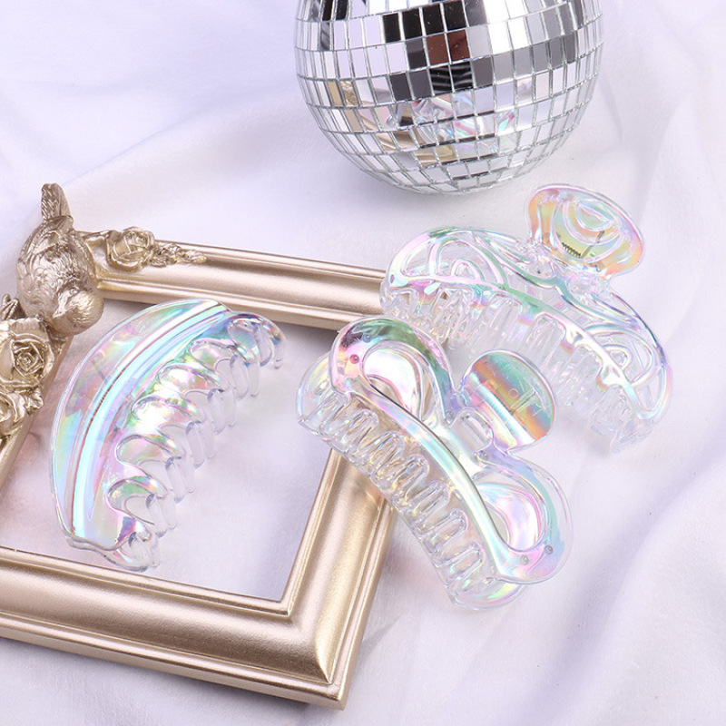 2020 new fancy woman girls large transparent hair accessories white hair claws 2020 new fancy woman girls large transparent hair accessories white hair claws