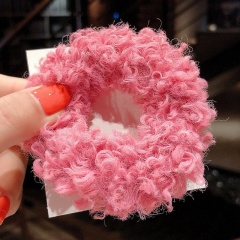 Korean autumn and winter models popular hair rope ins candy color ball clear elastic hair tie