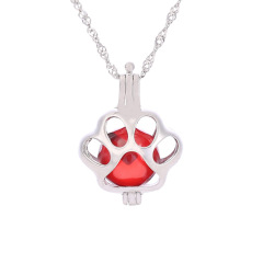 Korean fashion valentine's day christmas gift jewelry silver women 925 red magic necklace