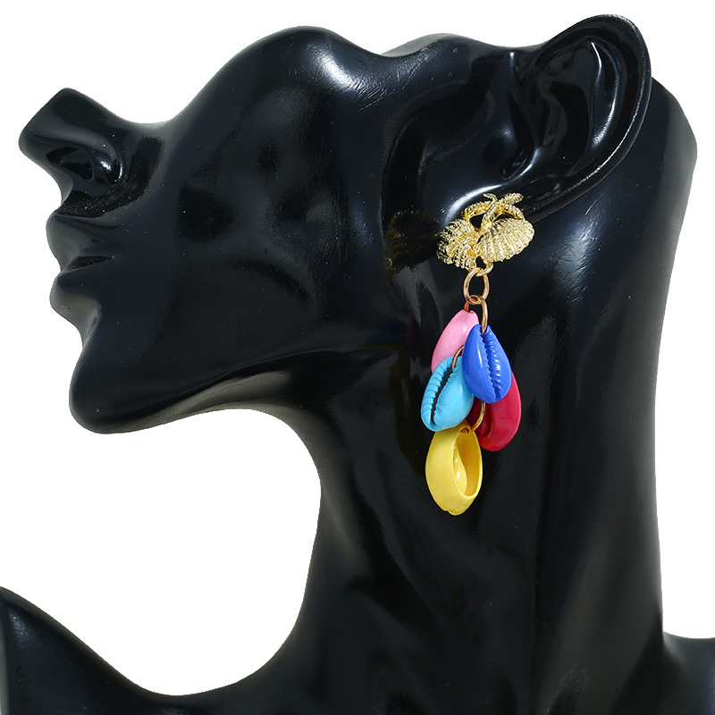 new product wholesale fashion statement women ladies alloy seashell earrings new product wholesale fashion statement women ladies alloy seashell earrings
