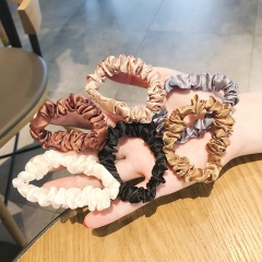 Wholesale Europe and the United States ins bulk hair accessories set elegant satin silk hair rope