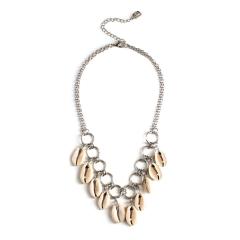 Fashion Shell Tassel Jewelry Exaggeration Alloy Pendant Necklace For Womens